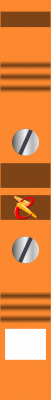 Bornier large orange Legrand 037121.png