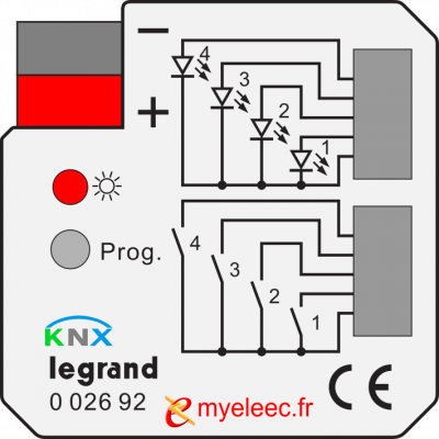 Legrand interface BUS KNX 4entrÃ©es - 0 026 92.png