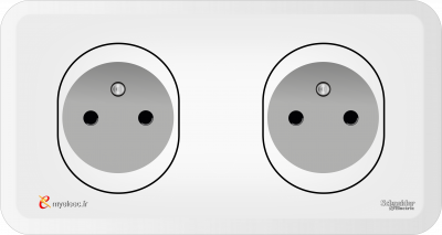Schneider Ovalis Old- PC 2P+T 2 postes horizontaux.png