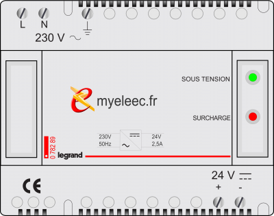 Legrand Alimentation modulaire 24V 2A 48W - 0 782 89.png