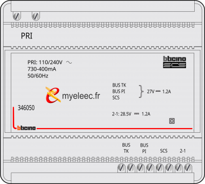 Legrand Alimentation et adaptateur vidéo pour portier 110V à 240V 27V= 1,2A - 346050.png