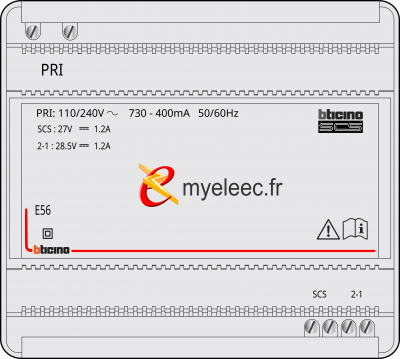 Legrand Alimentation modulaire BUS SCS 110V~ à 240V~ sortie 27V= 1,2A - BTE56.png