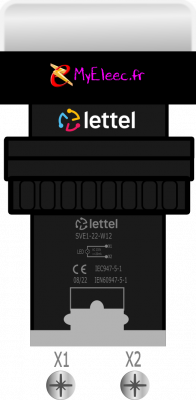 Lettel voyant à led diam 22 blanc SVE1-22-W12 avec bornes.png
