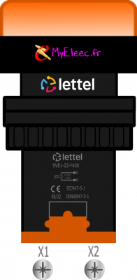 Lettel voyant à led diam 22 jaune SVE1-22-Y400 avec bornes.png