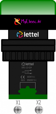 Lettel voyant à led diam 22 vert SVE1-22-G24 avec bornes.png