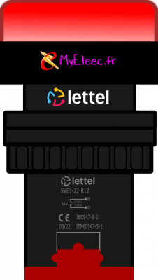 Lettel voyant à led diam 22 rouge SVE1-22-R12 SB.png