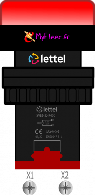 Lettel voyant à led diam 22 rouge SVE1-22-R400 avec bornes.png