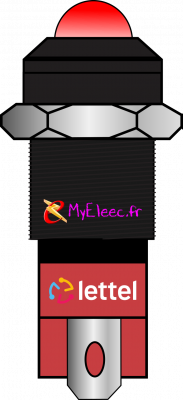 Lettel voyant LED 230V diam 8 mm _Corps aluminium noir _Rouge SB.png