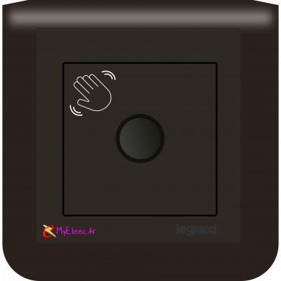 Mosaic Interrupteur sans contact commande éclairage 200W LED Noir SB.png