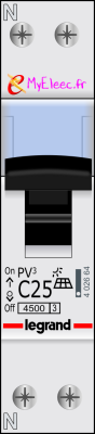 Disjoncteur PV3 Legrand - AC- 4500 - C25 - On.png