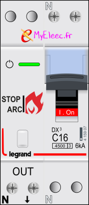Disjoncteur Stop Arc Legrand - 4500- 6kA- C16 - On.png