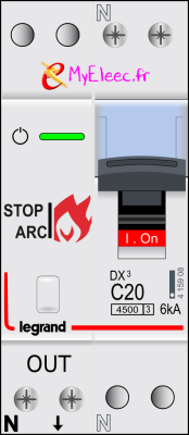 Disjoncteur Stop Arc Legrand - 4500- 6kA- C20 - On.png