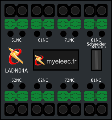 Bloc de contacts auxiliaires, 4NF, SnapIN Bornes de raccordement.png