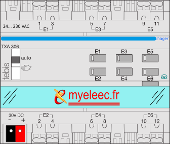 Hager - TXA306 6 entrées.png