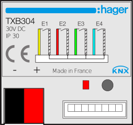 Hager - TXB304 4 entrées.png