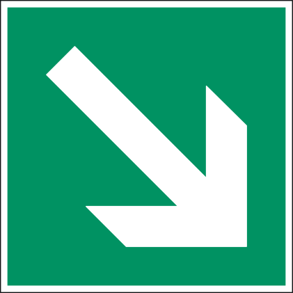 Évacuation premier secours - Flèche directionnelle.png