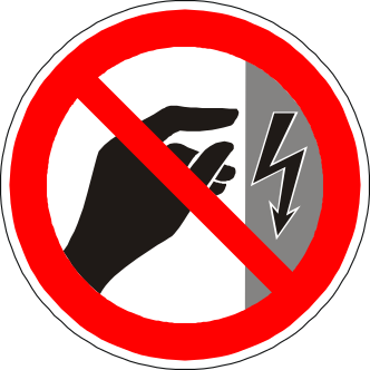 Interdiction - Ne pas toucher, boîtier sous tension.png