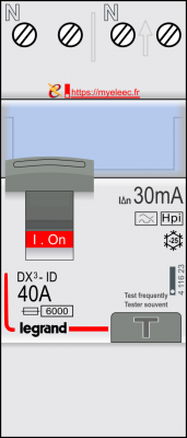 Interrupteur différentiel Legrand 4 116 23 Hpi ON.png