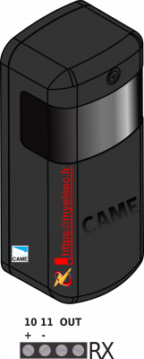 CAME CELLULE PHOTOELECTRIQUE DXR RX V1.png