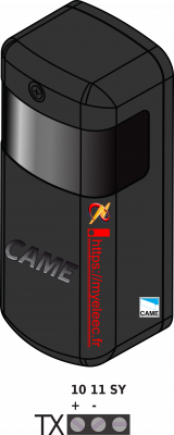 CAME CELLULE PHOTOELECTRIQUE DXR TX V1.png