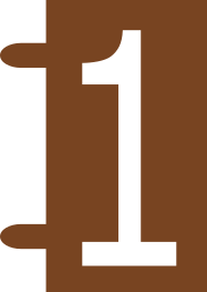 Repère CAB 3 pour filerie 1,5mm² à  2,5mm² avec chiffre 1 brun.png