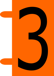 Repère CAB 3 pour filerie 1,5mm² à  2,5mm² avec chiffre 3 orange.png